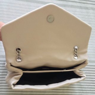 Bolso de Hombro Parfois Beige Acolchado