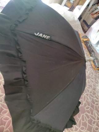 Sombrilla Jane Negra y Azul Marino