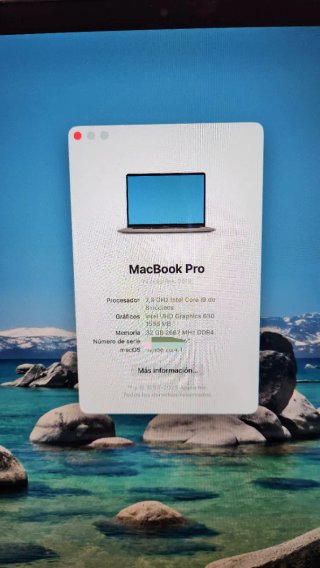 MacBook Pro 16 i9 32ram  2019