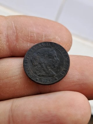 1 Céntimo Escudo 1867