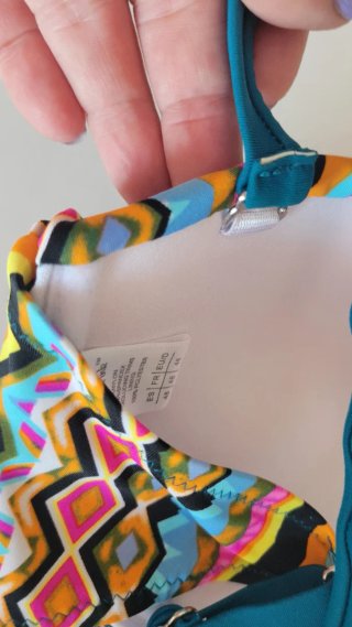 Bikini Talla 50 Multicolor y Turquesa