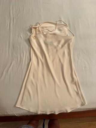 Vestido Zara satén fluido Talla S
