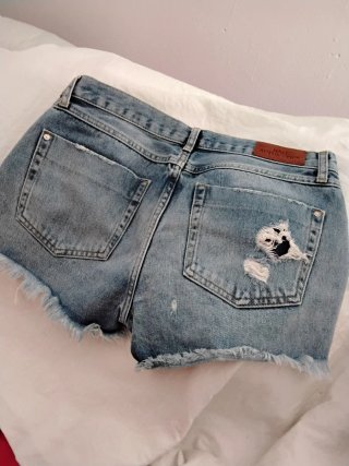 Shorts vaqueros Mango rotos mujer