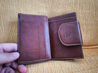 Monedero Old Tree Marrón Piel
