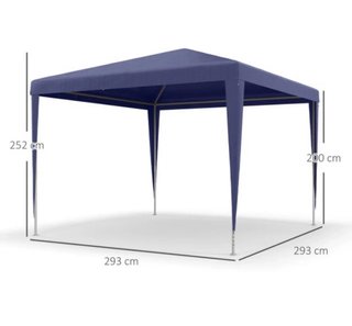 Carpa 3x3 Azul usada un dia