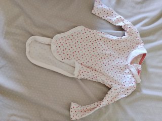 Body bebé niña estampado conejos