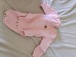 Body bebé niña estampado conejos