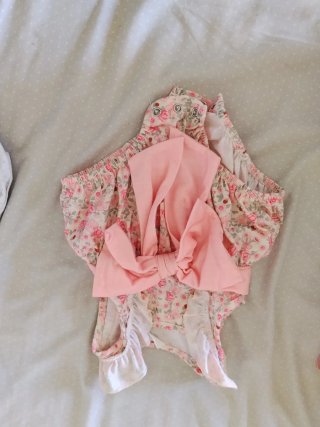 Body bebé niña estampado conejos