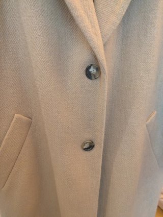 Abrigo Zara Manteco Beige Talla XL