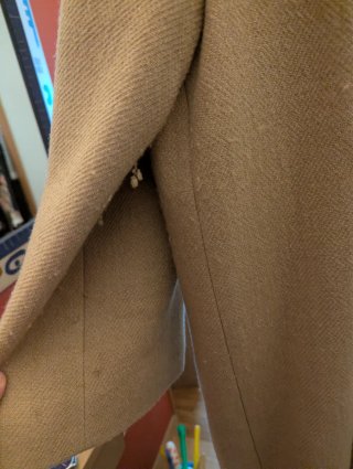 Abrigo Zara Manteco Beige Talla XL