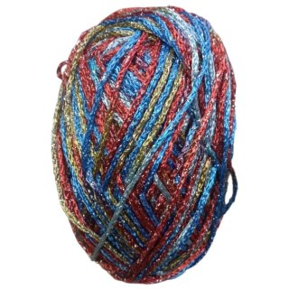 Lote 10 ovillos brillo multicolor suave