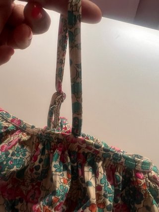 Bañadores florales con detalle rosa talla  10 años