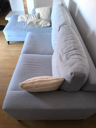 Chaiselongue gris/beige seminuevo