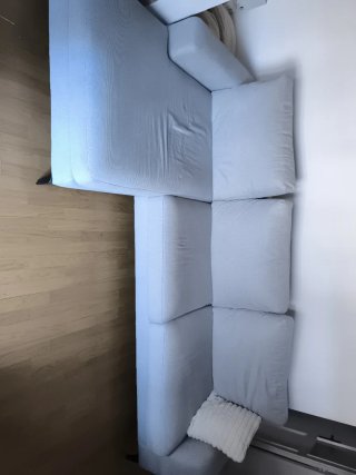 Chaiselongue gris/beige seminuevo