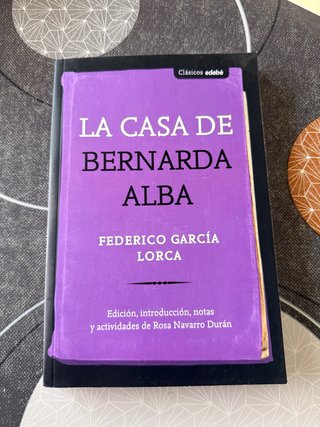 Libro “La casa de Bernarda Alba”