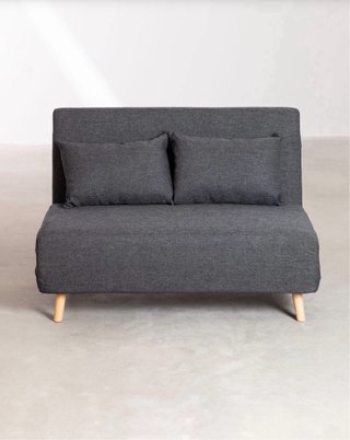 Sofá Cama Gris Oscuro 2 Plazas