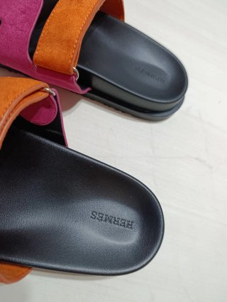 Sandalias Hermes Rosa y Naranja