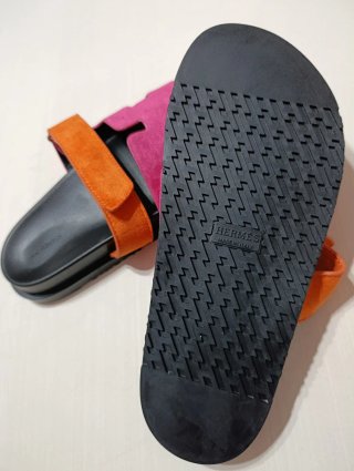 Sandalias Hermes Rosa y Naranja