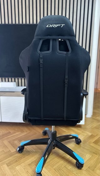 Silla de escritorio Drift negra y azul