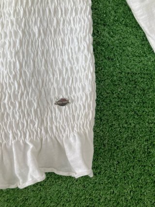 Top Mango Blanco Otoño Talla XS