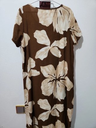 Vestido largo estampado floral