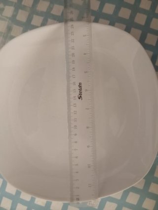 Juego de 6 platos blancos de porcelana