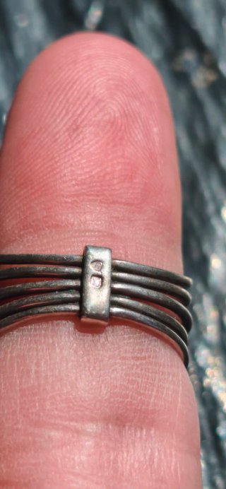 ANILLO CLÁSICO PLATA ART DECO TRENZADO
