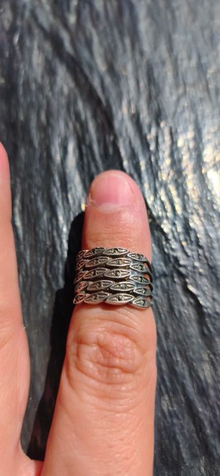 ANILLO CLÁSICO PLATA ART DECO TRENZADO