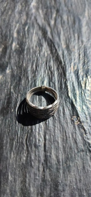 ANILLO CLÁSICO PLATA ART DECO TRENZADO