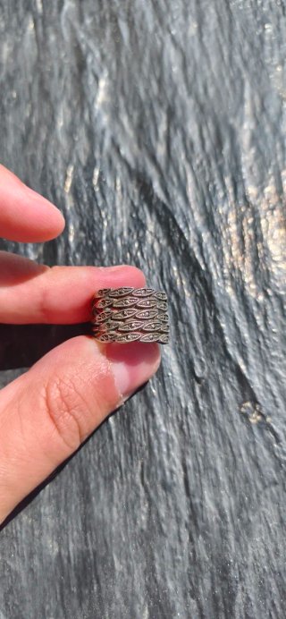 ANILLO CLÁSICO PLATA ART DECO TRENZADO
