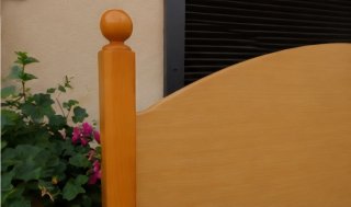 Cabezal Cama Madera Pino Maciza  135cm