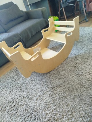 Balancín-Mesa Madera Infantil Pikler Montessori