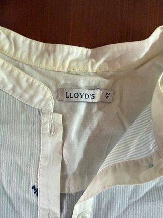 Camisa Lloyds Rayas Azules y Blancas