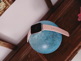 Smartwatch pantalla grande rosa