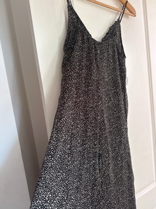 Vestido gasa tirantes estampado