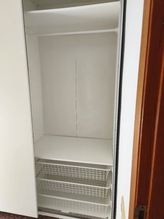 Armario ropero blanco de madera