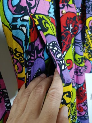 Abito lungo fantasia paisley