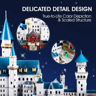 CubicFun Puzzle 3D LED Castillo de Neuschwanstein