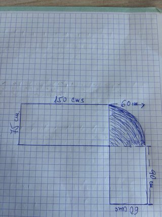 Mesa de escritorio en L