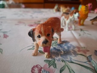 Lote 5 figuras perros miniatura