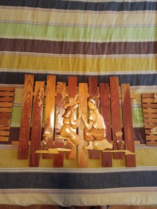 Cuadro Decorativo Madera Estilo Japonés
