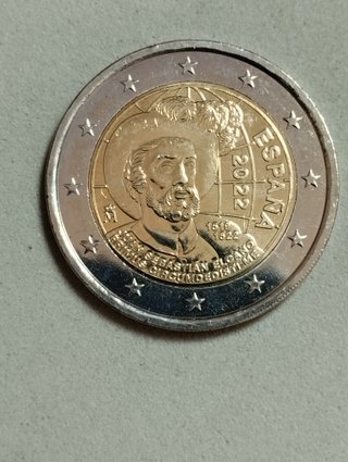 Moneda 2 Euros España 2022 Elcano