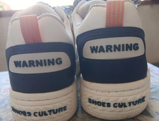 Zapatos Deportivos Blancos y Azules