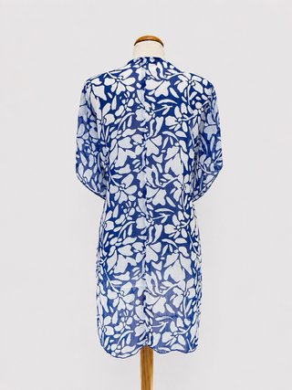 Sobrecamisa playa Tex azul y blanca Talla L