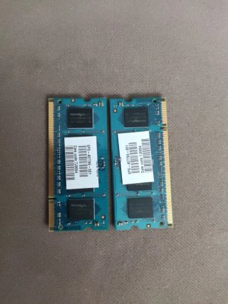 Memoria RAM 2x 512MB DDR2 SODIMM