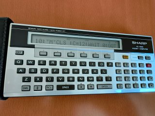 Flamante Pocket Computer SHARP PC-1500A Tope Gama