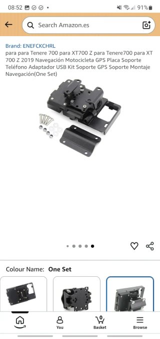 Soporte Móvil/GPS Negro - Yamaha Tenere