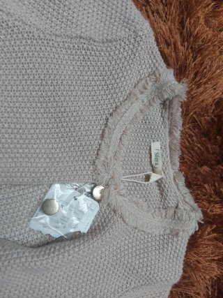 Chaqueta niña beige fiesta T5-6 ( 116 cm)