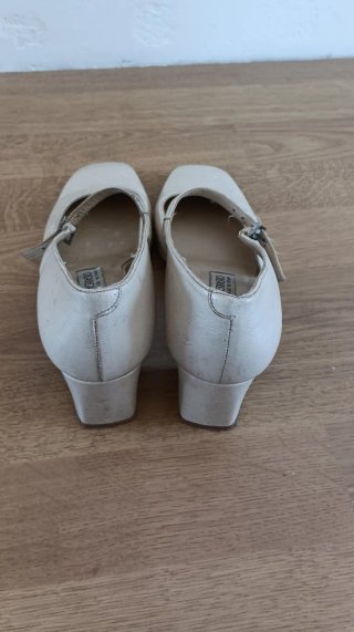 Zapatos Paco Herrero Beige Tira Tobillo