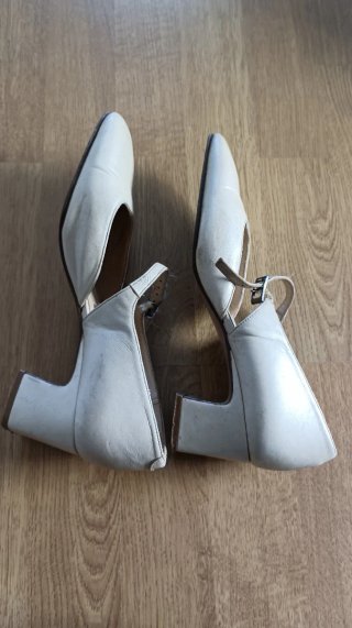 Zapatos Paco Herrero Beige Tira Tobillo